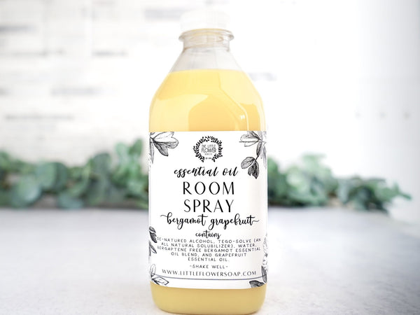 Refill Room Spray - Bulk 32 oz bottle - Little Flower Soap Co