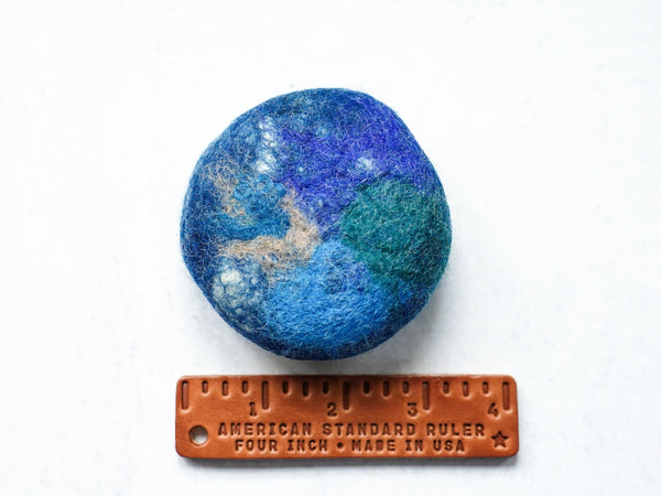 Ruler Tool Leather Keychain - Stocking stuffers - Little Flower Soap Co