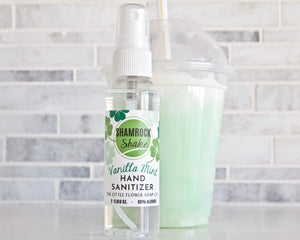 Shamrock Shake Hand Sanitizer - 2oz Vanilla Mint Scent - Little Flower Soap Co