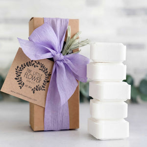 Shower Steamers Lavender | Essential Oil Gift set of 5 - Little Flower Soap CoaromatherapyBaby ShowerBath and ShowerSelf Care