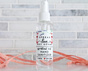 Spread Love Not Germs Hand Sanitizer - 2oz Lavender Citrus Scent - Little Flower Soap Co