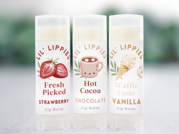 Lil Lippies Neapolitan Ice Cream - Set of 3 Lip Balms