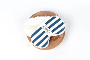 Stripes Deluxe Sleep Mask - Navy & White - Little Flower Soap Co