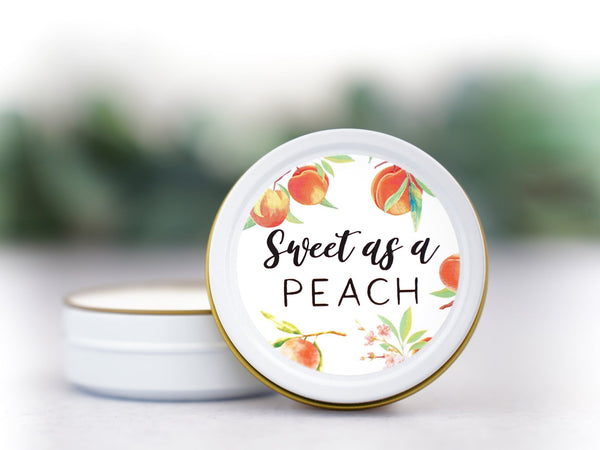 Sweet as a Peach - Baby Shower Favors - Little Flower Soap Co