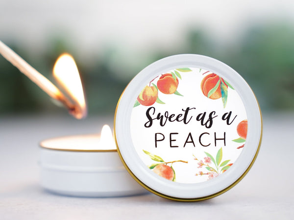Sweet as a Peach - Baby Shower Favors - Little Flower Soap Co