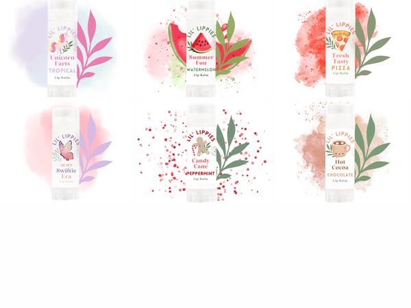 Swiftie Era Bubble Gum Lip Balm - Lil' Lippies Kids - Little Flower Soap Co