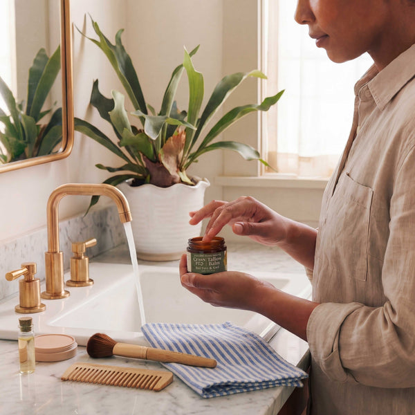 Tallow Balm for Dry Skin | Natural Grass - Fed Moisturizer - Little Flower Soap CoFace Care