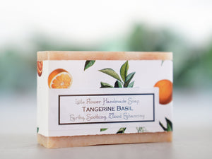 Tangerine Basil - Handmade Bar Soap - Little Flower Soap Co