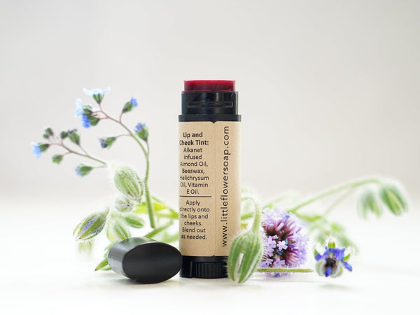 Tinted Lip & Cheek Balm - Twist up tube - Little Flower Soap Co