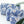 Load image into Gallery viewer, Indigo batik floral quilted travel makeup organizer bags set of three
