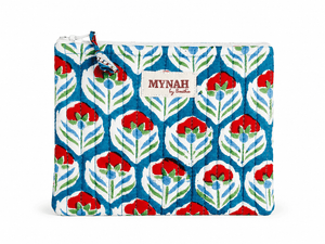 Tulip Farm Quilted Coin Pouch - Little Flower Soap Cocosmetic bagcosmetic casecosmetic pouchbag