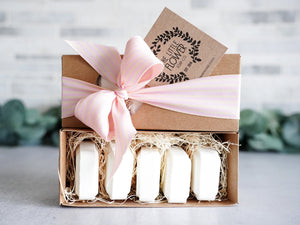 Valentine's Day Shower Steamers - Menthol Peppermint Essential Oil Gift set of 5 - Little Flower Soap Co
