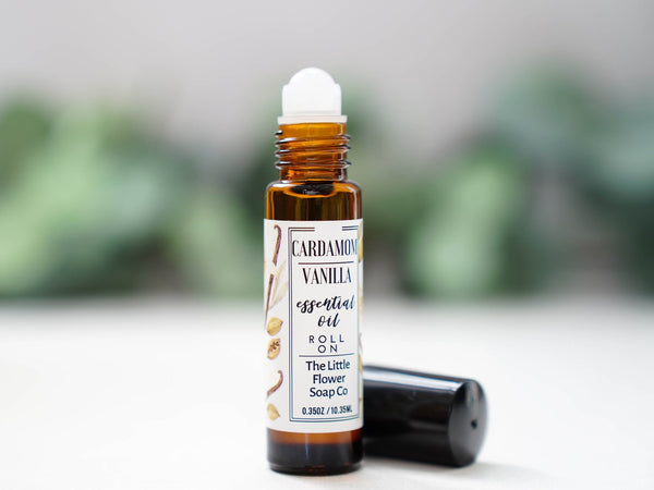 Vanilla Cardamom Roll On Perfume - Little Flower Soap Coessential oilsnatural fragranceroll on perfumeEssential Oils