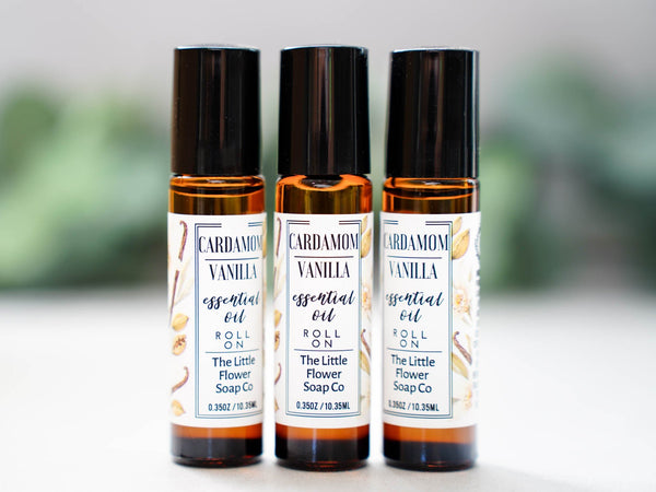 Vanilla Cardamom Roll On Perfume - Little Flower Soap Coessential oilsnatural fragranceroll on perfumeEssential Oils