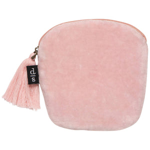 Pink Embroidered Pink Coin Purse with tassel