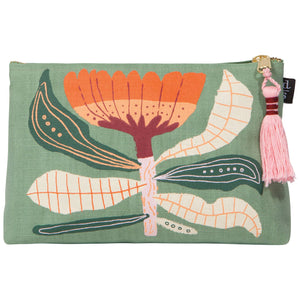 Venus Small Cosmetic Bag - Pretty + Practical for Toiletries or Creative Bits - Little Flower Soap Co
