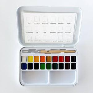 Watercolor Paint Set - 18 Colors with Brush - Little Flower Soap Coart suppliesemily lexEmily Lex Studioart supplies