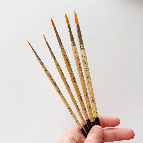 Watercolor paintbrush set - Little Flower Soap Co