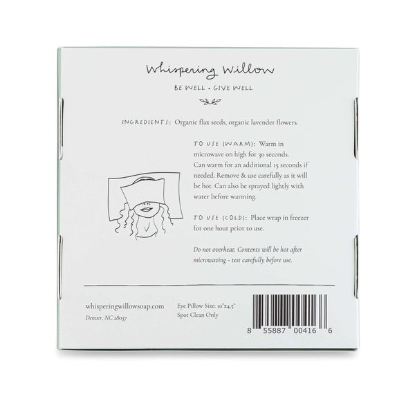 Weighted Lavender Eye Pillow - Best Sleep Mask - Little Flower Soap Co