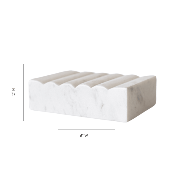 White Scalloped Marble Soap Dish - Little Flower Soap Cobathroom decordecordecorativesoap dish