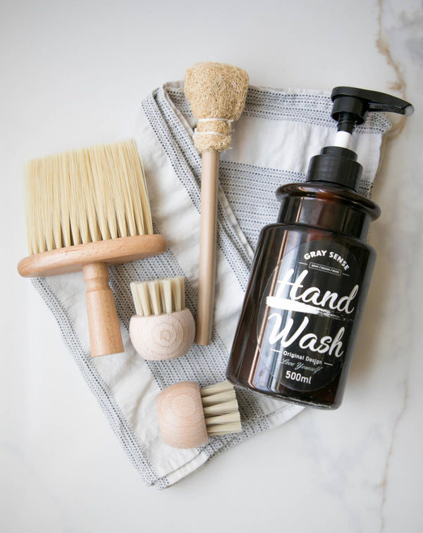 Wooden Barber and Home Cleaning Brush - Little Flower Soap Co