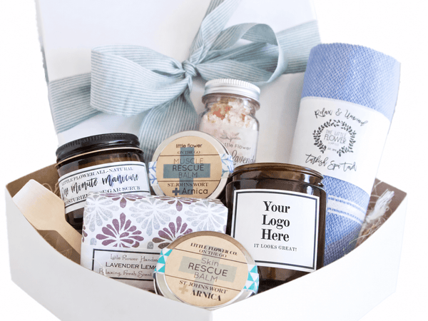 Your Logo Complete Home Spay Day Gift Box - Little Flower Soap CoCorporate Giftingcorporate giftsCustom LogoSelf Care