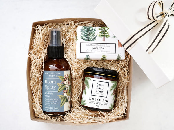 RD51 Your Logo Holiday Wellness Gift Box by The Little Flower Soap Co