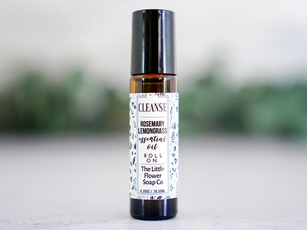 FOCUS - Rose Lemon Peppermint Essential Oil Roll-on Aromatherapy