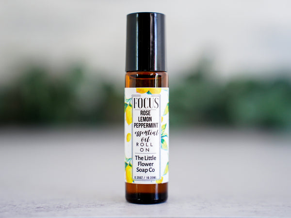 CLEANSE - Rosemary Lemongrass Essential Oil Roll-on Aromatherapy