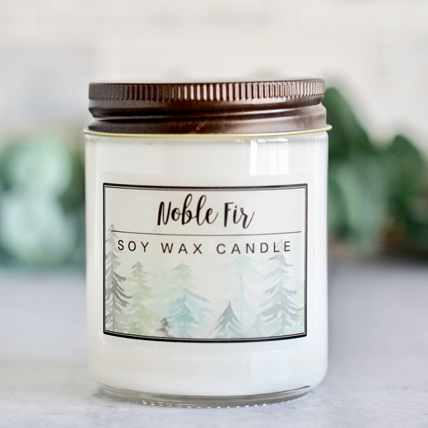 Noble Fir Essential Oil - 8oz Soy Wax Candle
