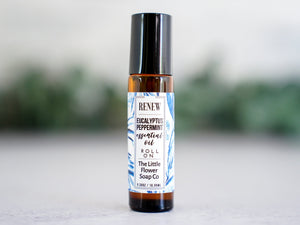 FOCUS - Rose Lemon Peppermint Essential Oil Roll-on Aromatherapy