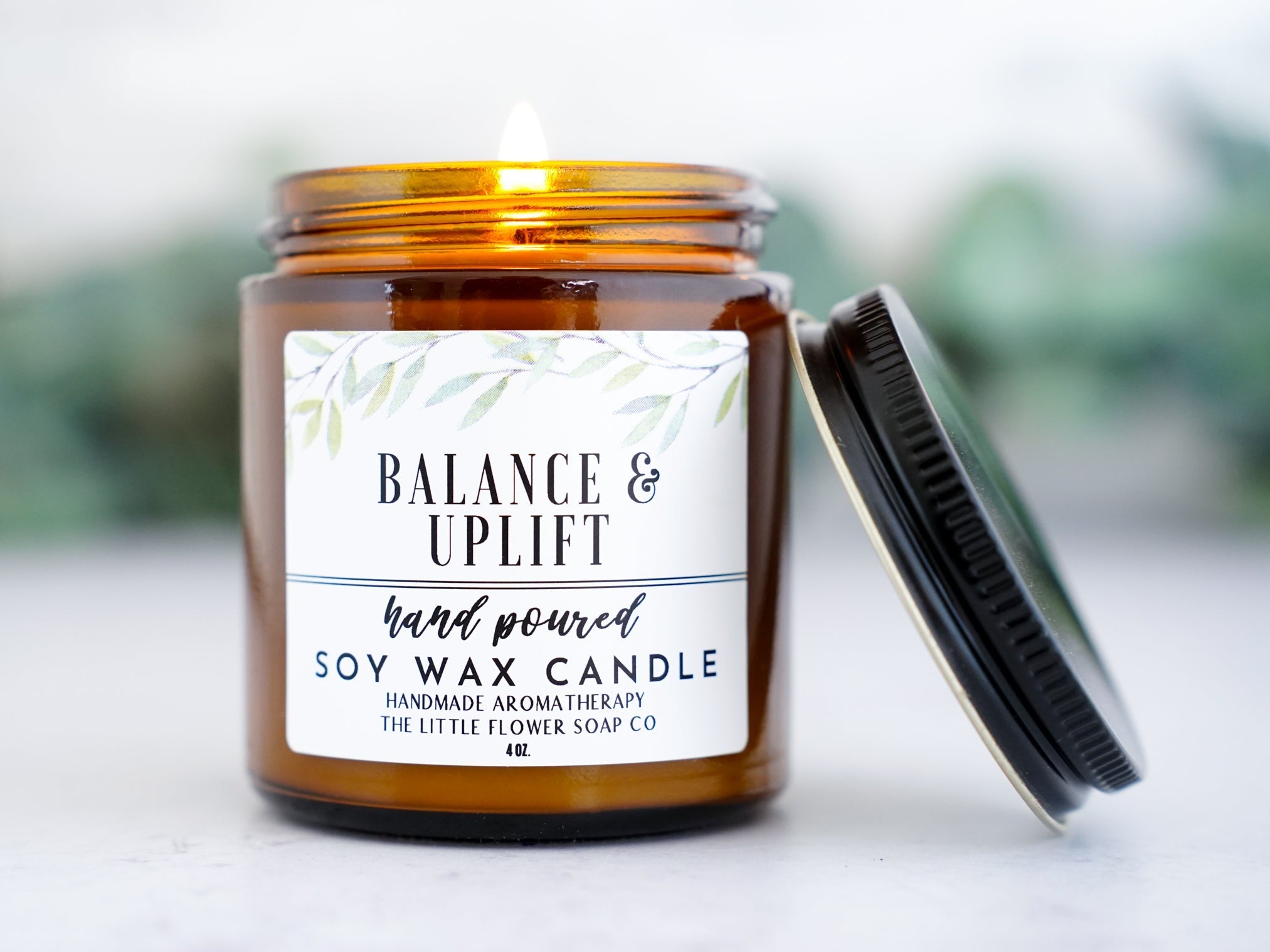 Balance & Uplift Hand Poured Candle – Little Flower Soap Co