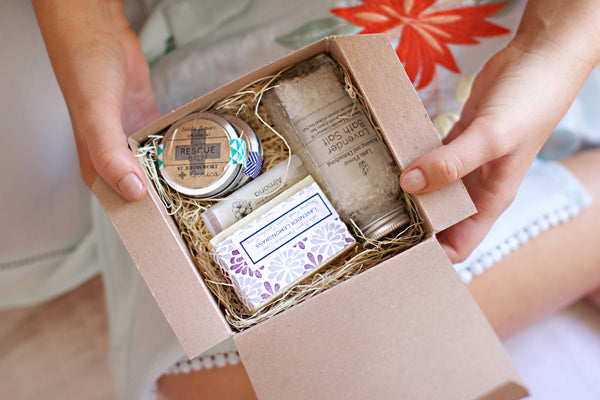 New Mommy Survival Kit Gift Basket DIY Lavender