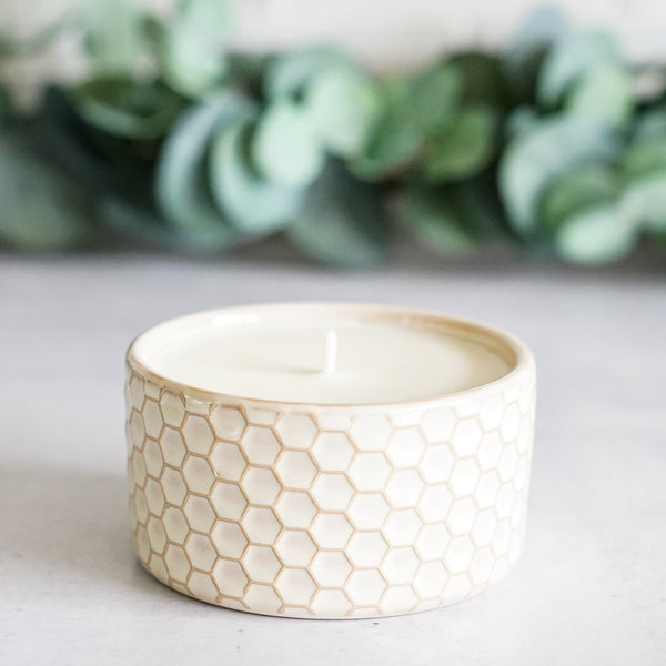 Ceramic Soy wax container Candles – Little Flower Soap Co