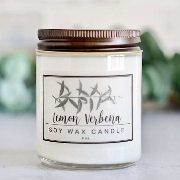 Balance and Uplift Essential Oil - 8oz Soy Wax Candle - Little Flower Soap Co