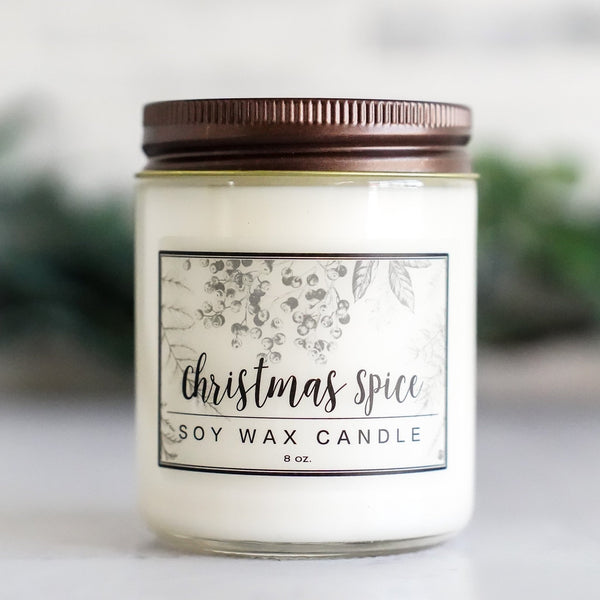 Balance and Uplift Essential Oil - 8oz Soy Wax Candle - Little Flower Soap Co