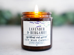 Bourbon Chestnut Hand Poured Candle - Little Flower Soap Co