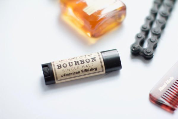 Bourbon Whiskey Lover Lip Balm - Stocking Stuffers for men - Little Flower Soap Co