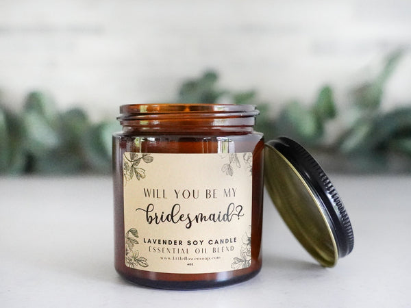 Bridesmaids Ask Gift - Will you be my Bridesmaid Relaxation Box - Little Flower Soap Co
