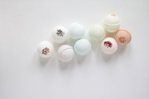 Essential Oil Bath Bombs - Gift Box of 5 - Little Flower Soap Co