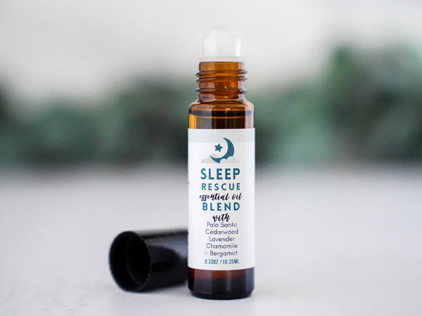 FOCUS - Rose Lemon Peppermint Essential Oil Roll - on Aromatherapy - Little Flower Soap Co