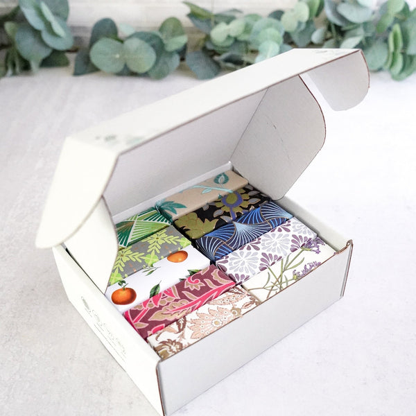 Gift Box of 10 Artisan Essential Oil Soaps - Handmade Natural Bar Soap - Little Flower Soap Co