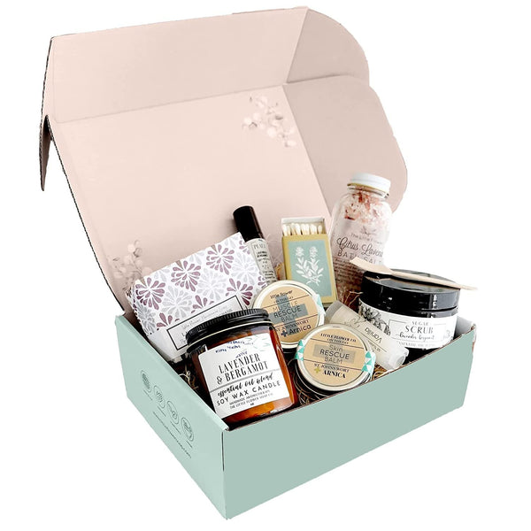 Joyful Retreat - 10 Piece Spa Day Gift Box - Little Flower Soap Co