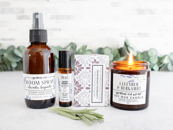 Lavender Aromatherapy Home Box - Housewarming Gift - Little Flower Soap Co