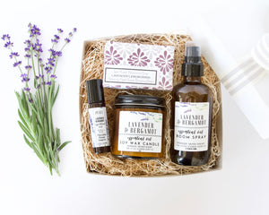 Lavender Aromatherapy Home Box - Housewarming Gift - Little Flower Soap Co