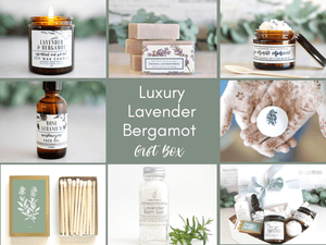 Luxurious Lavender Bergamot Self Care Gift Box - Mother's Day gift for Mom - Little Flower Soap Co