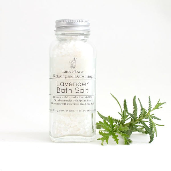 Luxury Lavender Gift Box - Handmade Aromatherapy Lavender Spa Gift Basket for Women - Little Flower Soap Co