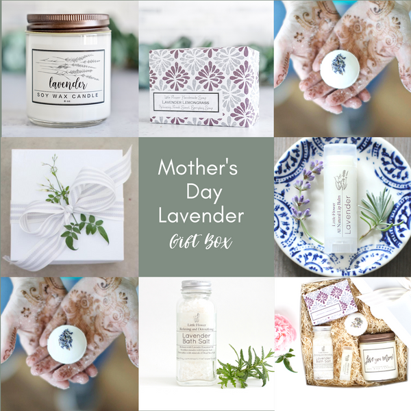 Luxury Lavender Gift Box - Handmade Aromatherapy Lavender Spa Gift Basket for Women