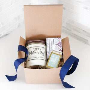 Mother's Day Candle and Soap Gift Set - Little Flower Soap Cocandlecortinafriend giftSpa Gift Box