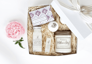 Mother's Day Relaxing Lavender Spa Gift Basket - Little Flower Soap Co